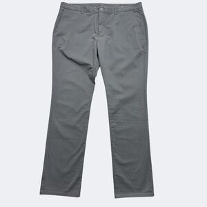 Bonobos Pants Mens 40x34 Gray Tailored‎ Fit Chino Flat Front Business Casual